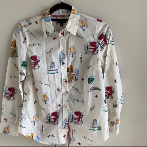 Talbot SP French print button down - Picture 2 of 4